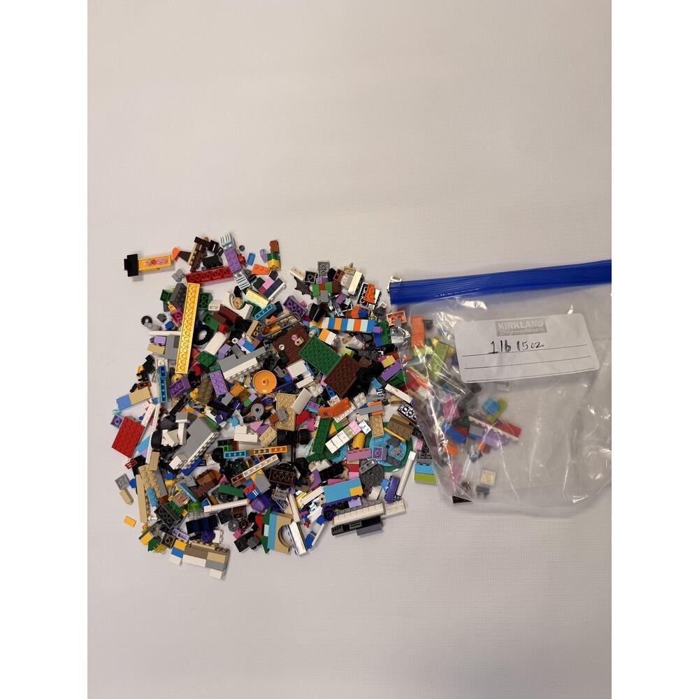 LEGO Bricks Bulk Lot 1lb 15oz Multicolor Pieces Building Parts Plastic Toy